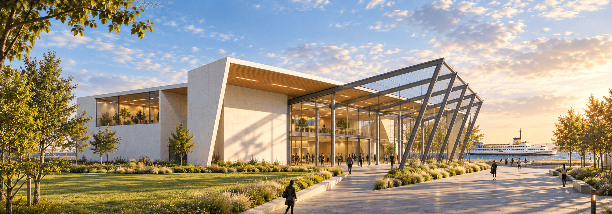 Bostancı Transportation Hub exterior render