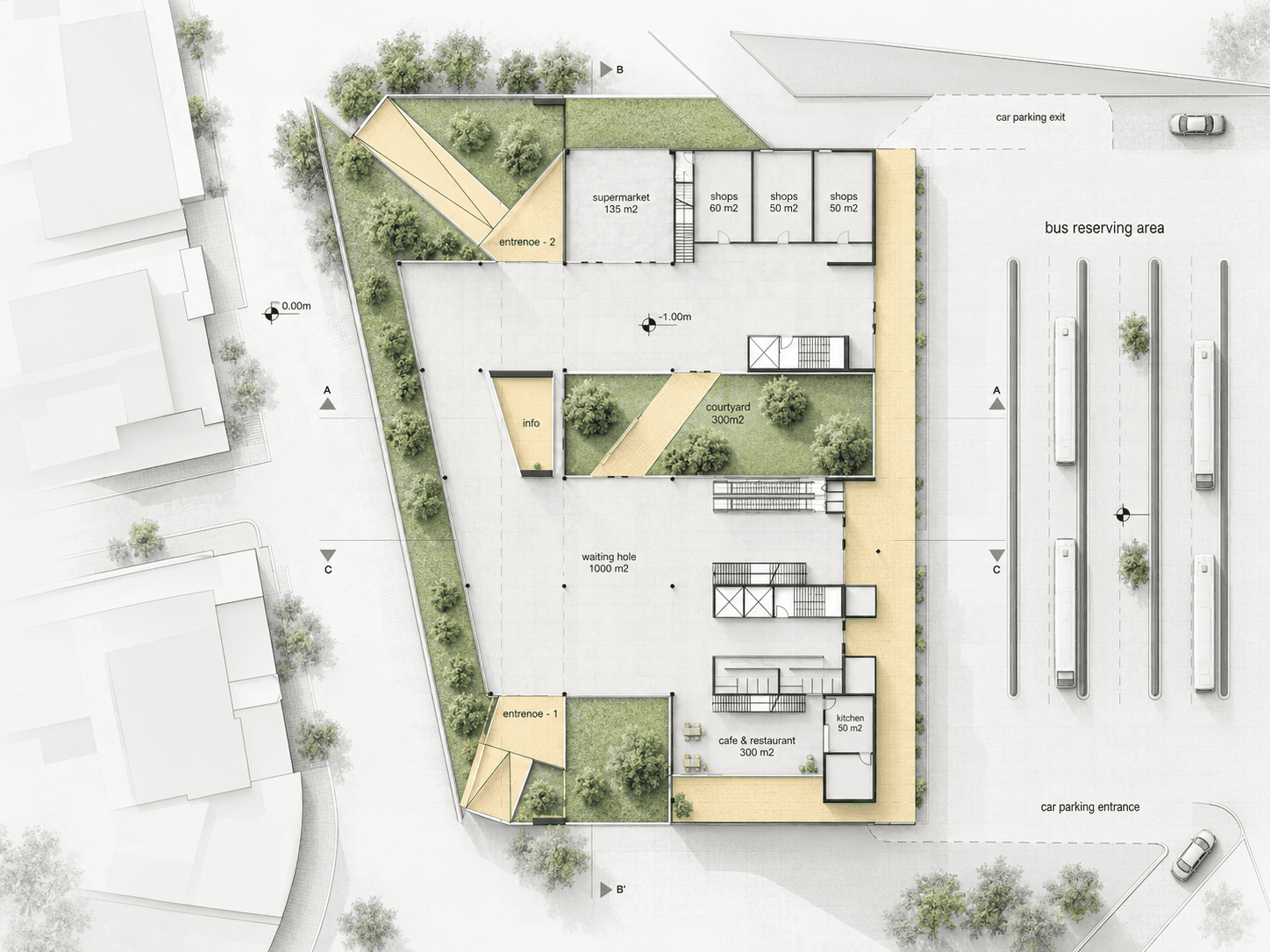 Bostancı Transportation Hub site plan