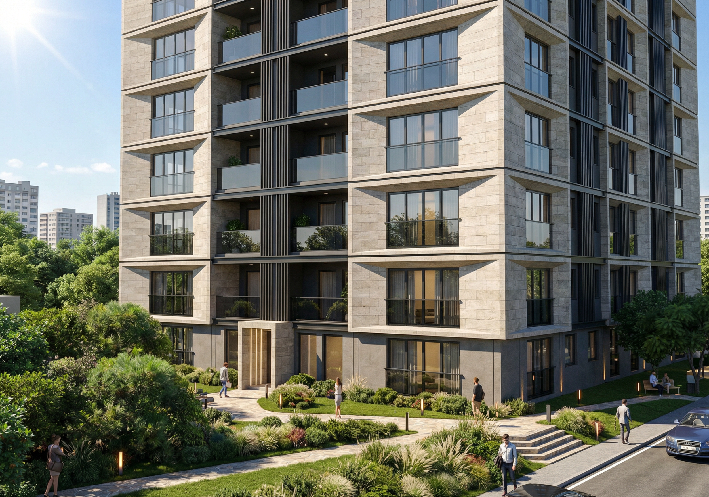 Kadıköy Residential Project facade and entrance