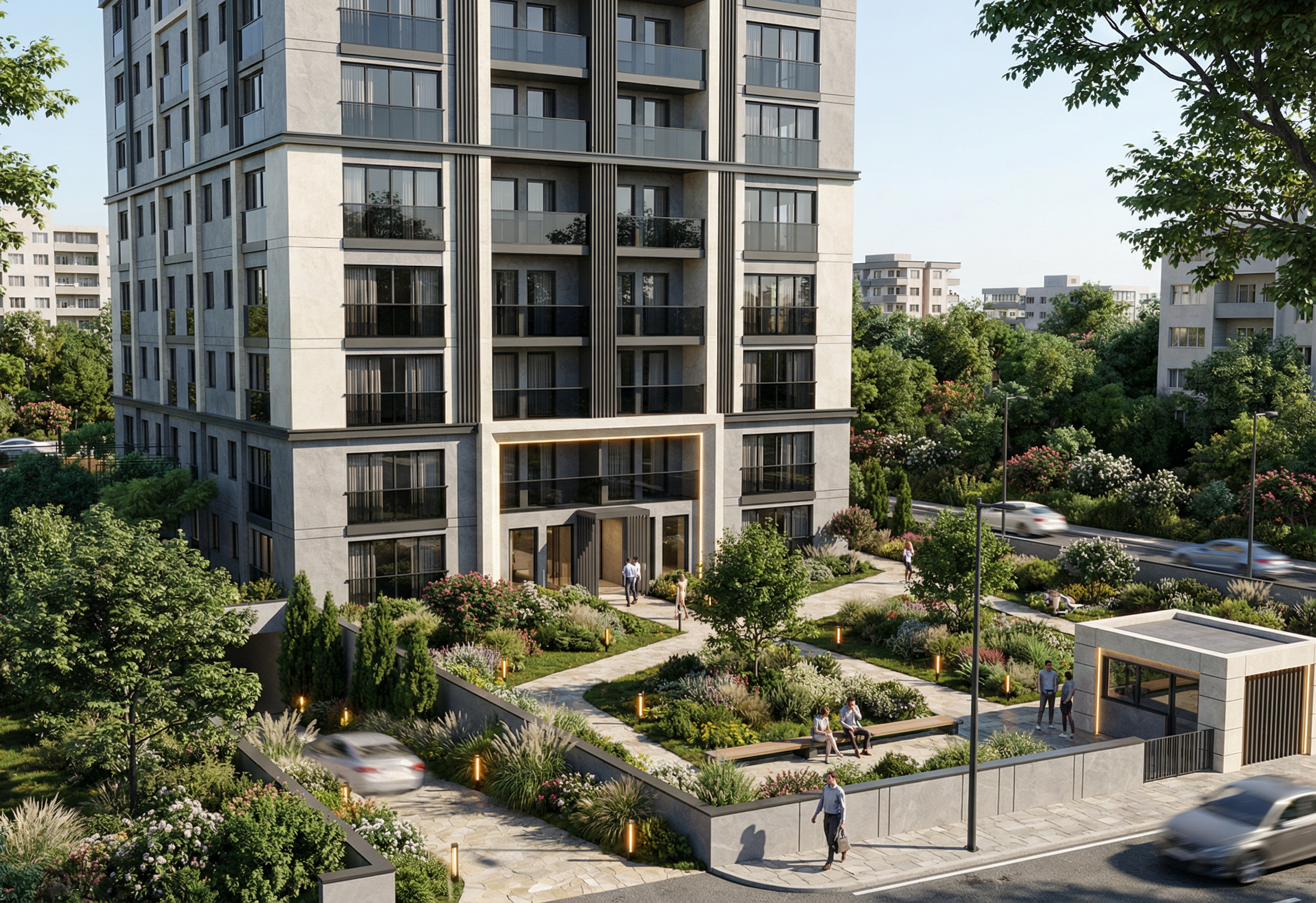 Kadıköy Residential Project exterior and landscaped approach