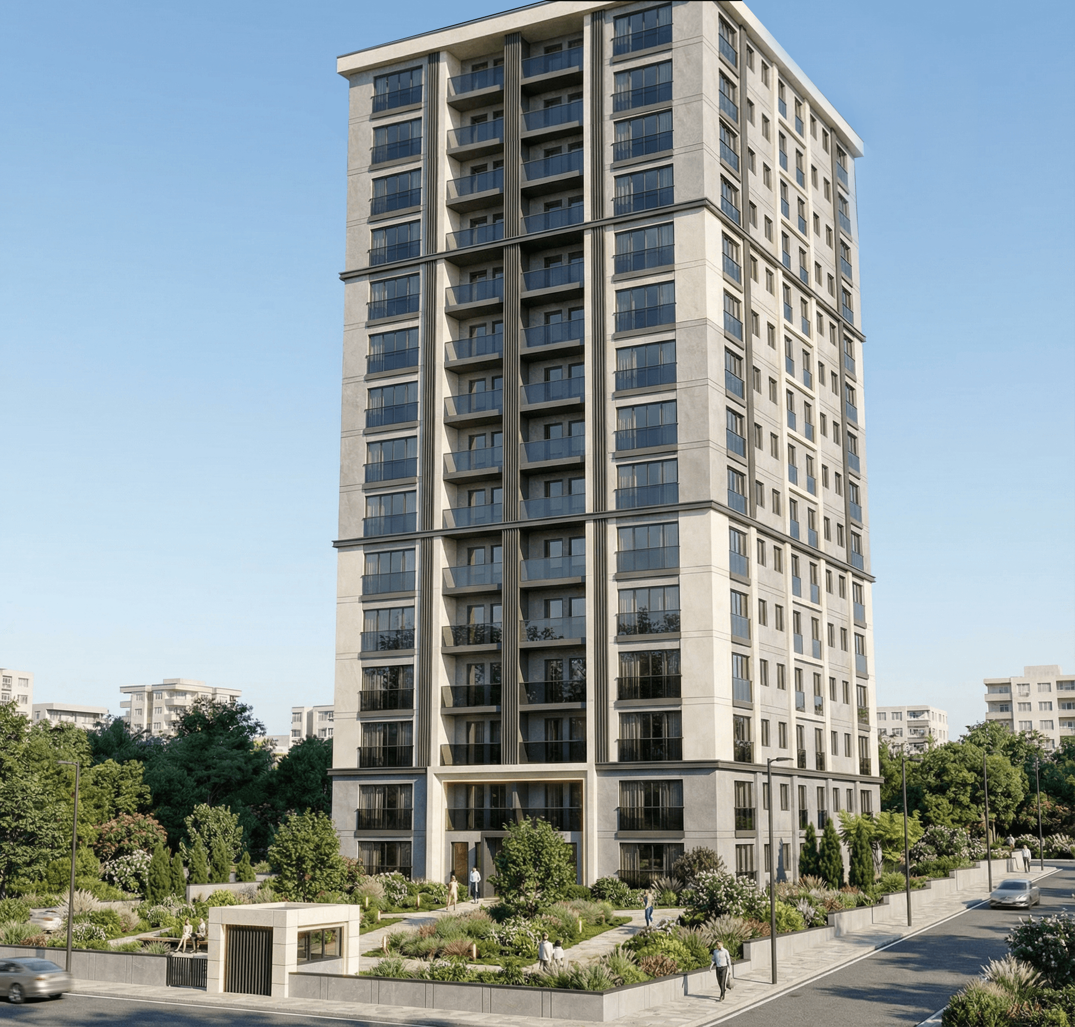 Kadıköy Residential Project full building exterior
