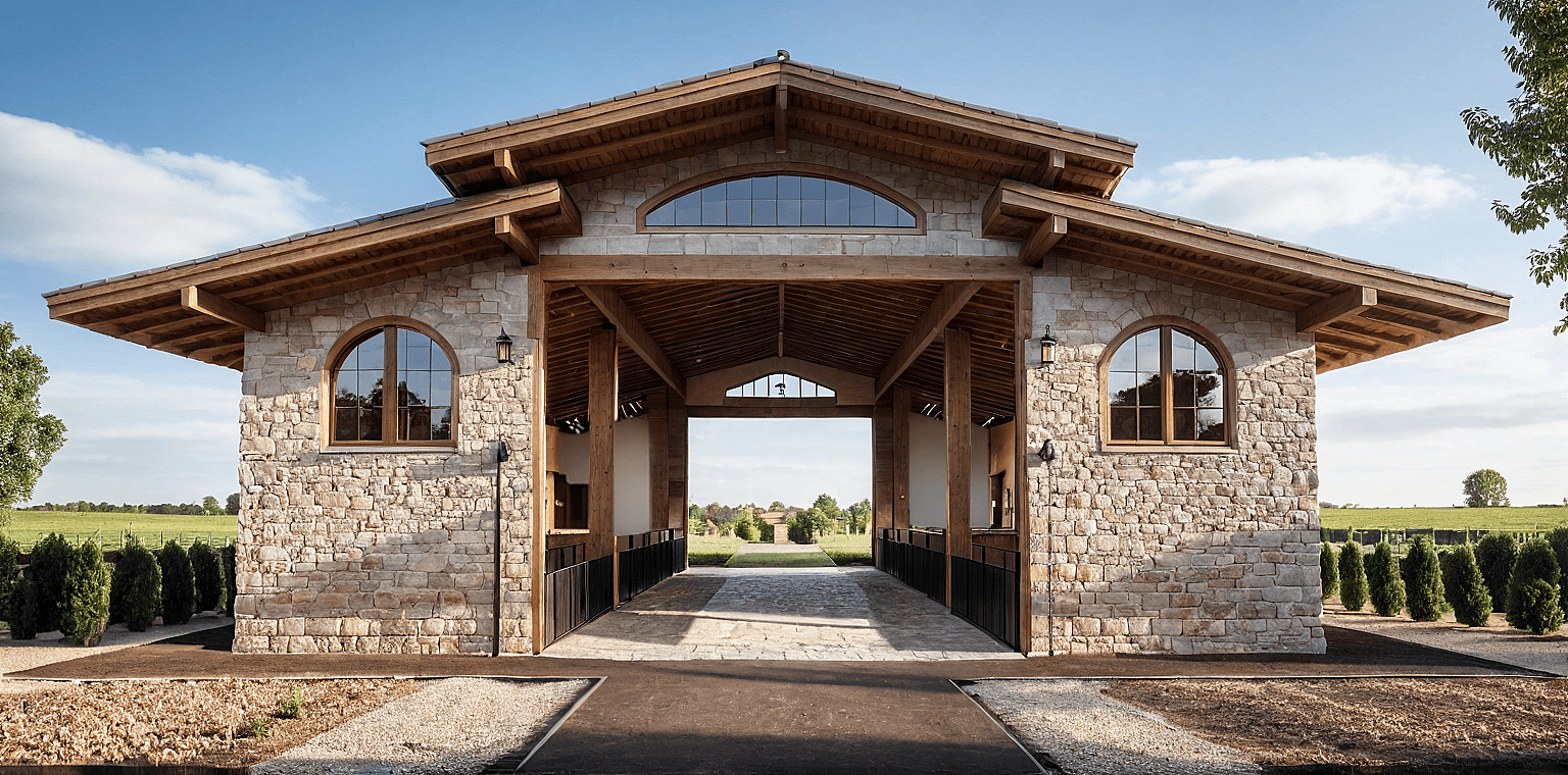 Nişantepe Recreation Area horse farm exterior facing the landscape